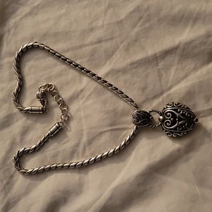 LIKE NEW Brighton Bibi Heart Necklace Silver